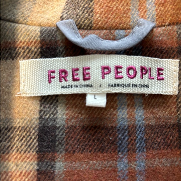 Free People NWT plaid coat - Picture 6 of 7